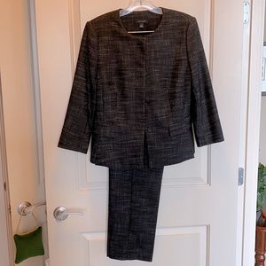 Ann Taylor 3/4 Sleeve Black Pantsuit